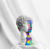 Hermes 'Cubic' Dekoratif Heykel, Pop Art Roma Yunan Heykelleri